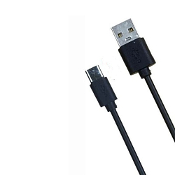 Кабель USB <-- > Type-C  1.0м (MRM) с удлиненным коннектором черный
