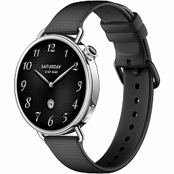 Смарт-часы Xiaomi Watch S4 Black, 41mm Fluororubber Strap