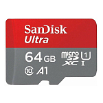 Micro SD 64Gb SanDisk Class 10 Ultra UHS-I A 1 (140 Mb/s) без адаптера