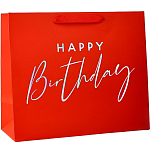 Пакет подарочный Happy Birthday, голография, ML  27 × 11.5 × 23 см   10444823