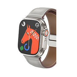 Кожанный ремешок HOCO AS103 для APPLE Watch 42/44/45/49mm, серый