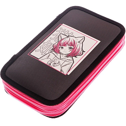 Пенал 2 секции Calligrata "Аниме девушка" 9308181