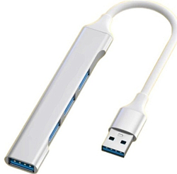 USB-Хаб Dream QC072 4USB 0.2 м на USB серый (181497)