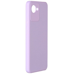 Задняя накладка ZIBELINO Soft Matte для Realme C30 4G (фиолетовый) с микрофиброй