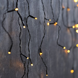 Гирлянда "Бахрома", 1.8 х 0.5 м, свечение жёлтое, 8 режимов