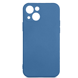 Задняя накладка DF для iPhone 13 DF iOriginal-10 (blue) с микрофиброй