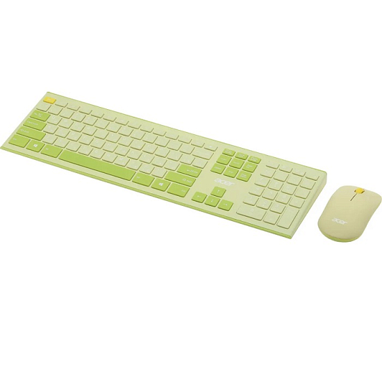 Клавиатура+мышь БП ACER зеленый/желтый