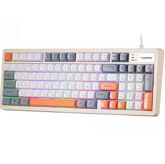 Клавиатура SMARTBUY Rush Z37 серо-белая (SBK337UWG)