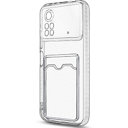 Силиконовый чехол ISA для Xiaomi Poco X4 Pro Clear Card