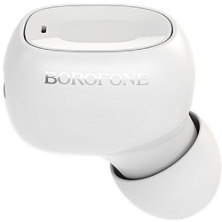 Гарнитура-Bluetooth BOROFONE BC28, Shiny sound MINI, белый, мятая упаковка