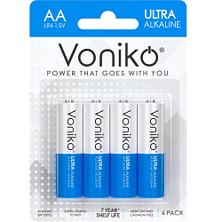Элемент питания VONIKO LR06 BL-4 (3/80/640)