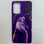 Задняя накладка GRESSO для Samsung Galaxy А72. Коллекция Агат-сиреневый прозрачный