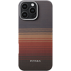 Задняя накладка PITAKA для iPhone 16 Pro Moonrise Tactile Woven case Sunset