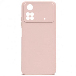 Задняя накладка ZIBELINO Soft Matte для Xiaomi Poco X4 Pro 5G (пыльно-розовый) с микрофиброй