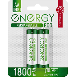 Аккумулятор ENERGY R06 Eco 1800mAh BL-2 (2/20/160)
