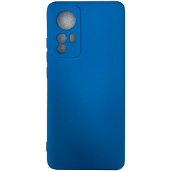 Задняя накладка SILICONE COVER для Xiaomi 12X 5G №09 Голубой