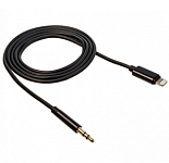 Переходник Jack 3.5 <--> Lightning WALKER WA-022 черный
