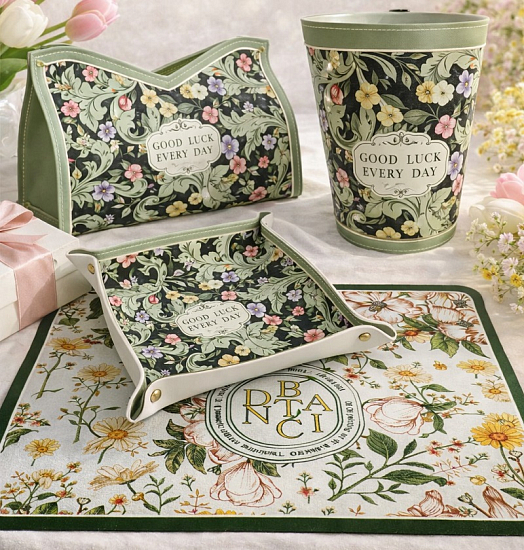 Набор органайзеров цветы зеленый (УП. 35х15х15)