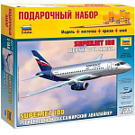 Сборная модель ZVEZDA Самолет "СуперДжет-100" 7009ПН 