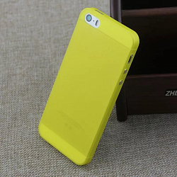 Задняя накладка NONAME для iPhone 5/5S/SE желтая (15068ch)