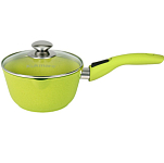 Ковш 1,5л с носиком  KUKMARA к0156tsl "Trendy style"(Lime), со съемн ручкой, стекл. крышкой