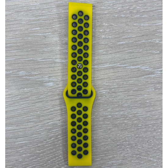 Универсальный силиконовый ремешок NIKE 20-22mm, жёлтый