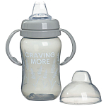 Поильник - непроливайка детский с мягким носиком «Graving more», 270 мл серый 10328449