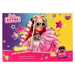 Альбом для рисования УМКА БАРБИ 40л, скр. диз2 ALB40-67165-BRB