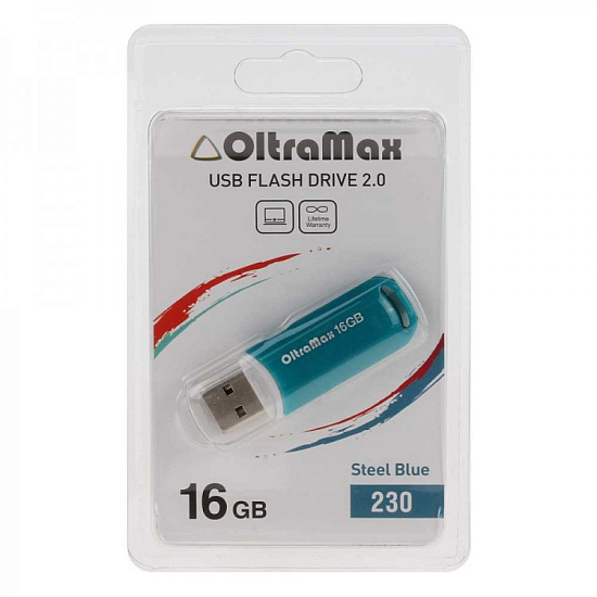 USB 16Gb OltraMax 230 Blue Steel