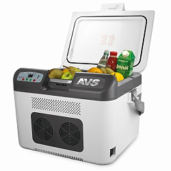Автомобильный холодильник AVS CC-27WBC(программное цифровое управление, USB-порт)  27л 12V/24V/220V