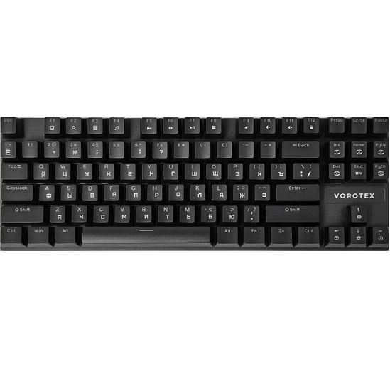 Клавиатура VOROTEX K87S Red Switch, Чёрный