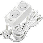 Сетевой удлинитель  3.0м DOMTOK 2гн.,ПВС 2*1  2,2кВт б/з