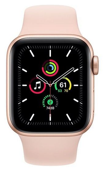 Часы Apple Watch SE, 44 мм, (MYDR2) Rose Gold, Sport Band (US)