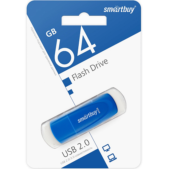 USB 64Gb Smart Buy Scout синий