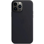 Задняя накладка LEATHER CASE MAGSAFE для iPhone 15 PRO MAX (С АНИМАЦИЕЙ) Темно-синий