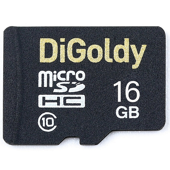Micro SD 16Gb DiGoldy Class10 с адаптером SD