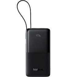 Внешний АКБ BASEUS Bipow 2 10000mAh Black, Digital Display, со встроенным кабелемUSB-C 20W