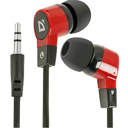 Наушники DEFENDER Basic 619 черный + красный