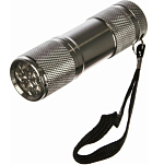 Фонарь ULTRAFLASH 9-LED, металлик