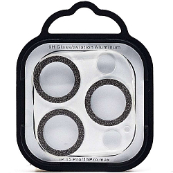 Противоударное стекло для камеры СG06 для iPhone 15 Pro/15 Pro Max (black)