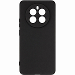 Задняя накладка ZIBELINO Soft Matte для Realme 12+ 5G (черный) с микрофиброй