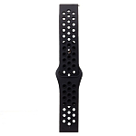 Силиконовый ремешок WB41 Sport N на кнопке Универсальный 20мм (black/black)