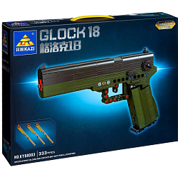 Конструктор Оружие Техно GLOCK 18, 333 детали