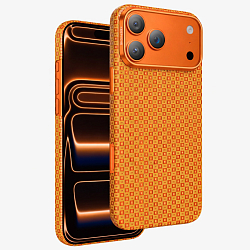 Задняя накладка KEEPHONE KEVILAR ANKORA MAGSAFE CASE для iPhone 17 Pro Max, CORAL ORANGE