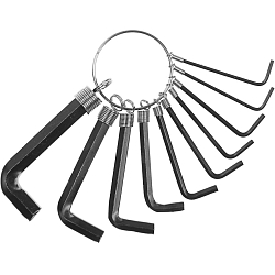Набор ключей шестигранных на кольце ТУНДРА, 1.5 - 10 мм, 10 шт. 882075
