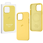 Силиконовый чехол SILICONE CASE для iPhone 14 Pro Max Sun Glow (MagSafe) c LOGO