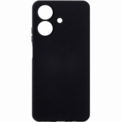 Задняя накладка ZIBELINO Soft Matte для Realme Note 60 4G/60x 4G (черный) с микрофиброй