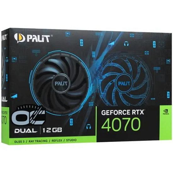 Видеокарта PALIT GeForce RTX 4070 12 ГБ (DUAL OC NED4070S19K9-1047D)
