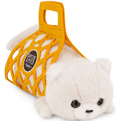 Мягкая игрушка Orange Toys Кот Барсик в сумке белый 35 см