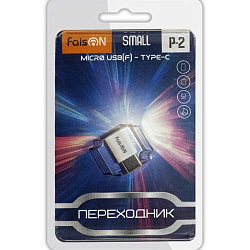 Переходник Type-C >--> microUSB FAISON P-2 Small, белый